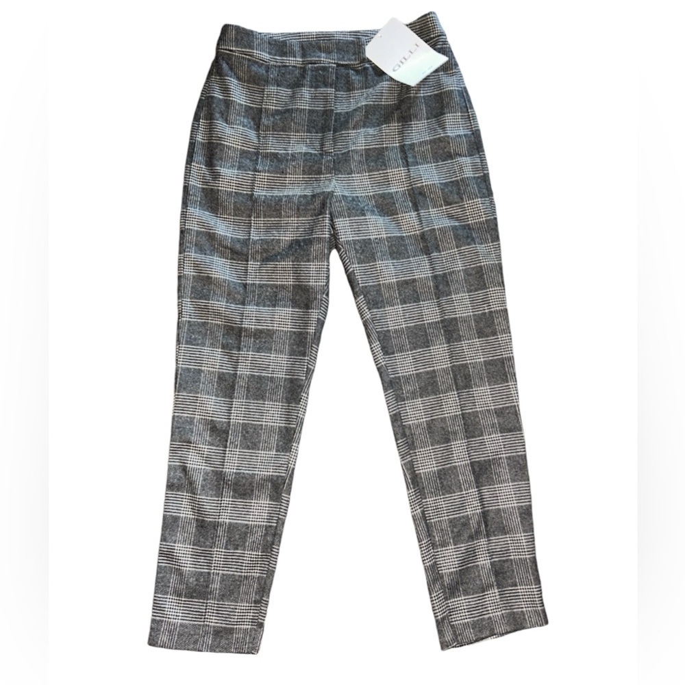 Gilli black & grey plaid pants